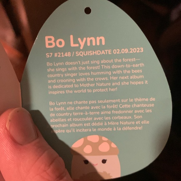 Bo Lynn mushroom squishmallow (first to market tags ) - Picture 7 of 7